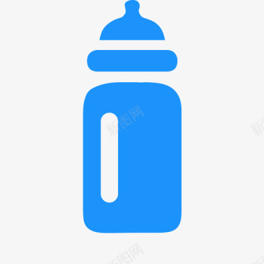 蓝瓶子奶瓶图标