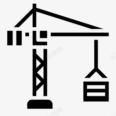 千重塔起重机塔施工吊钩图标
