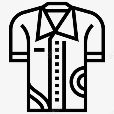 夏令营总动员衬衫衣服t恤图标