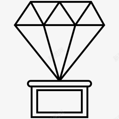 奖励水晶钻石图标