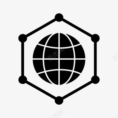 全球连接链接图标