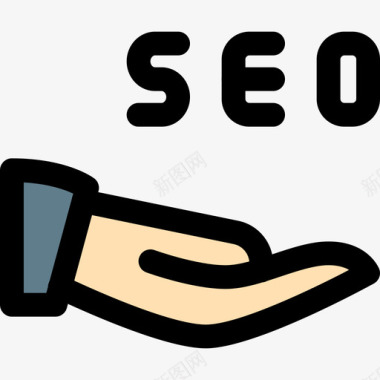 SEO实例分享网络应用SEO5线性颜色图标