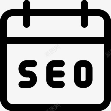 SEO和Web工作流日历web应用seo4线性图标