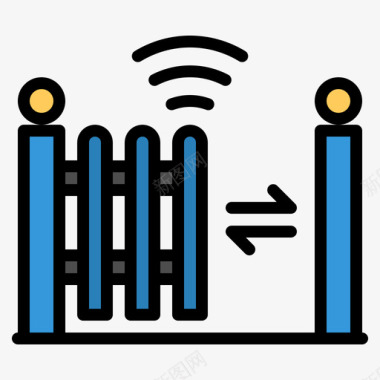 物联网名片围栏物联网150线颜色图标