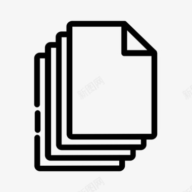 纸质包装书籍文件图标