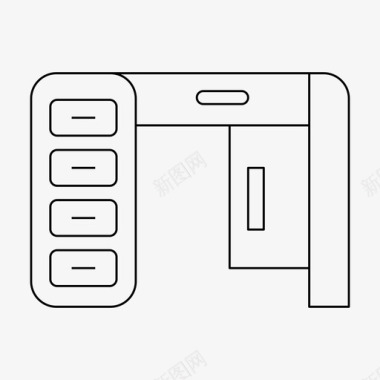 装饰家具书桌装饰家具图标