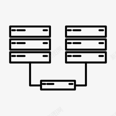 存储服务器数据数据库图标