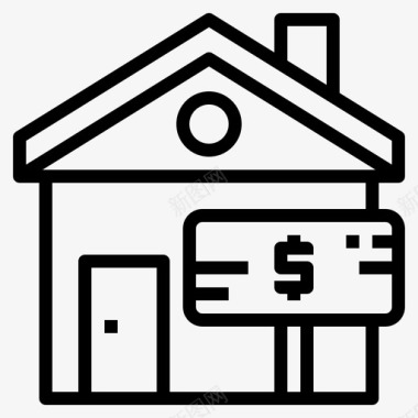 出售房屋银行价格图标