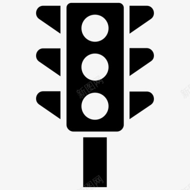 指示标志交通信号交通信号灯交通灯图标