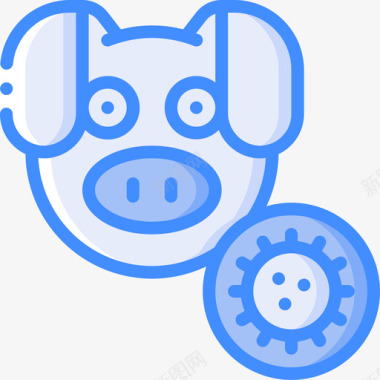 财神猪猪病毒爆发3蓝色图标