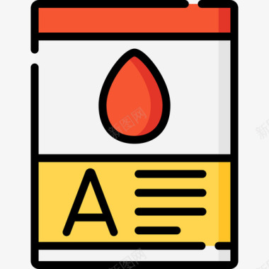 颜色健康血型献血81线性颜色图标