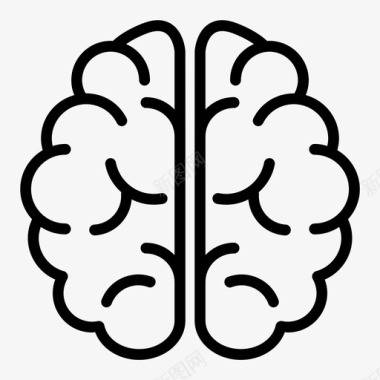 人脑大脑人脑头脑图标