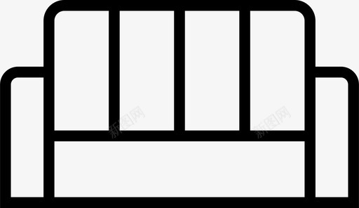 文艺沙发沙发扶手椅家具图标