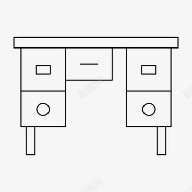 装饰家具书桌装饰家具图标