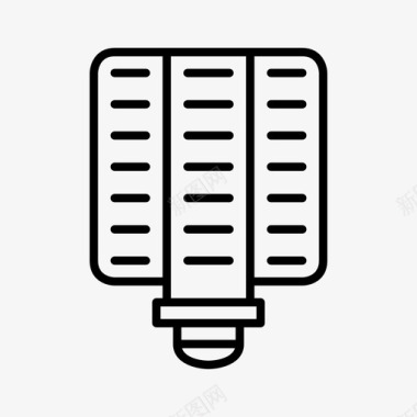 发光LED灯灯led科学图标