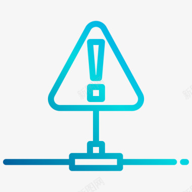 飞机线性图标警报通知14线性梯度图标