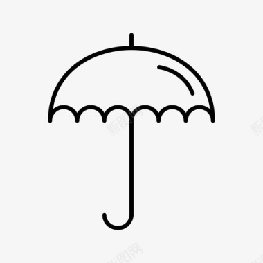 雨伞太阳33件家居用品图标