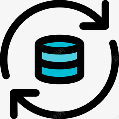 服务器同步办公服务器4线性颜色图标