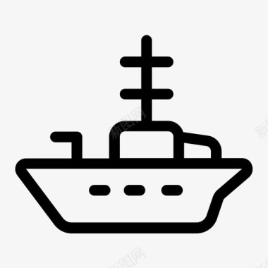 军舰船游轮游艇图标