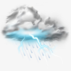 闪电气候云朵云白云天气龙卷风飓风乌云绿色图海报网页素材