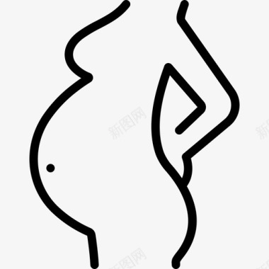 孕妇怀孕肚子怀孕图标