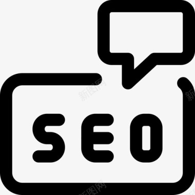 SEO实例通信网络应用SEO4线性图标