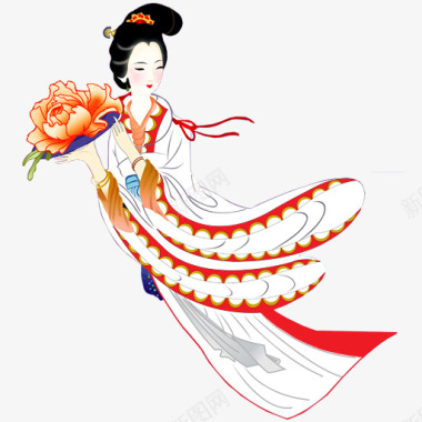 月圆中秋中秋节之嫦娥奔月GIF图标图标模板王中国传统节日端图标