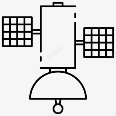 电信基站卫星通信连接图标