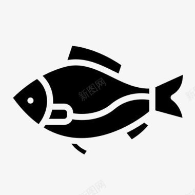 杀鱼鱼动物43字形图标