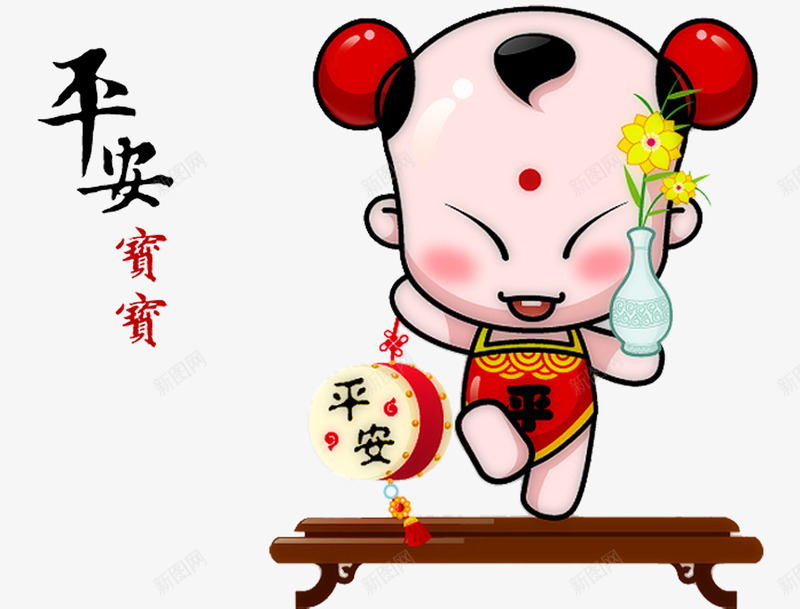 送福童子png免抠素材_88icon https://88icon.com 国潮风 可爱 喜庆 国潮 娃娃 新年 新春 春节 欢乐 祝福 福娃 虎年 过年 送福