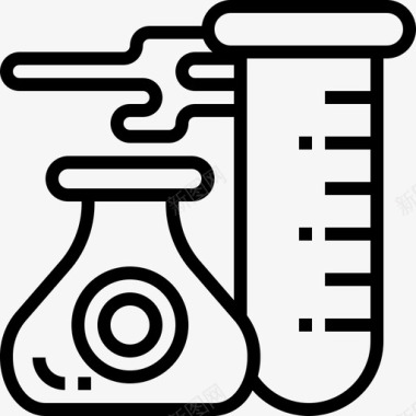 医学研究实验室生物化学图标