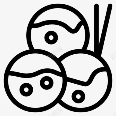 食物日式takoyaki图标