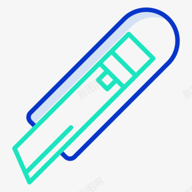 理财icon切割机木工17轮廓颜色图标