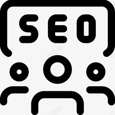 SEO实例受众网络应用SEO4线性图标