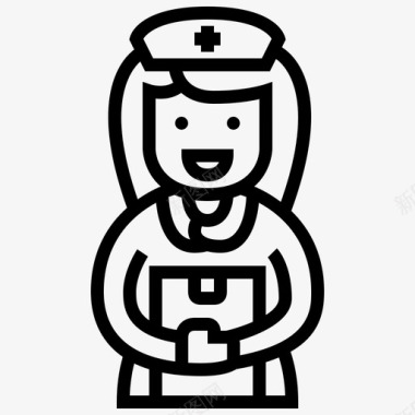 护士素材护士慈善127直系亲属图标
