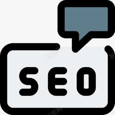 SEO实例通信网络应用SEO5线性颜色图标