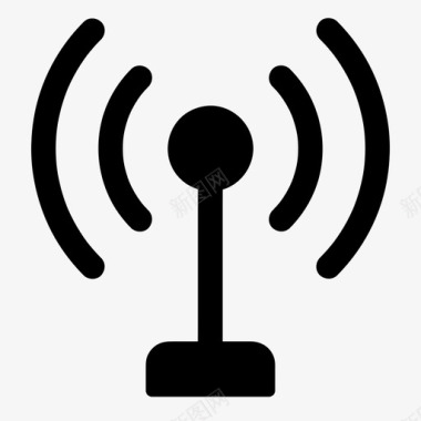 WIFI网络塔网络信号图标