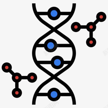 医学图标线性Dna19个医学项目图标