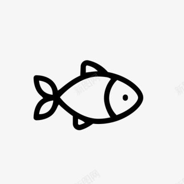 矢量鱼鱼渔业图标