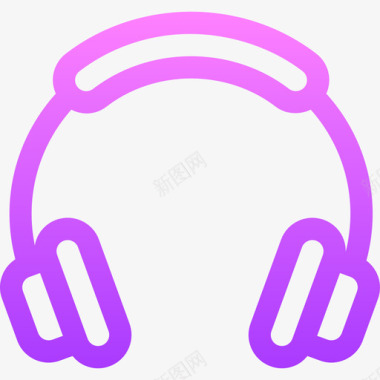 森海塞尔耳机耳机通信和媒体36线性颜色图标