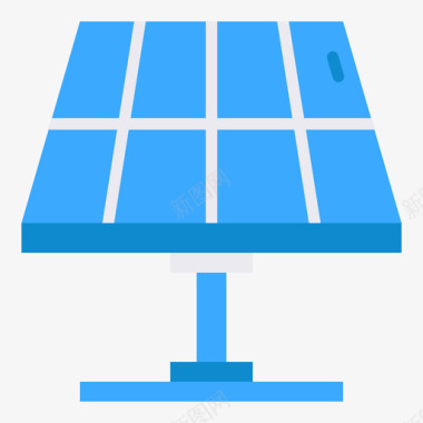 太阳能太阳能电池板石油工业18平板图标