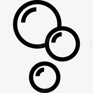 泡泡浴泡泡泡泡浴清洁图标