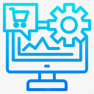商务道路报告电子商务152梯度图标