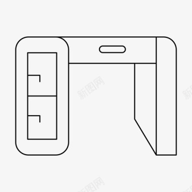 古代书桌图片书桌装饰家具图标