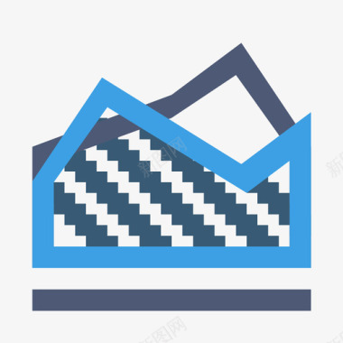 矢量折线图折线图大图标