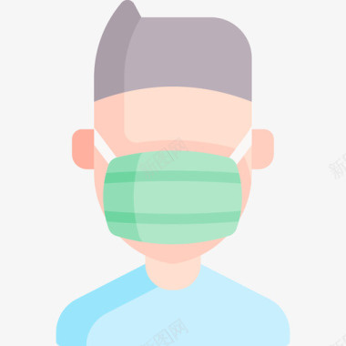 医用口罩卫生消毒5平图标