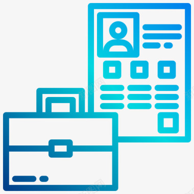 仓储类图标公文包设计工具32线性梯度图标
