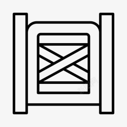 谷仓木门农场大门谷仓门大门高清图片