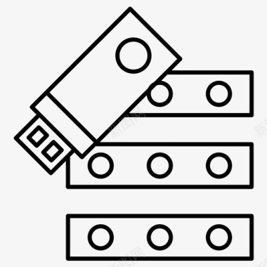 网络闪存驱动器互联网图标