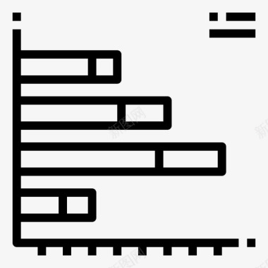 矢量数据分析图标条形图分析数据图标